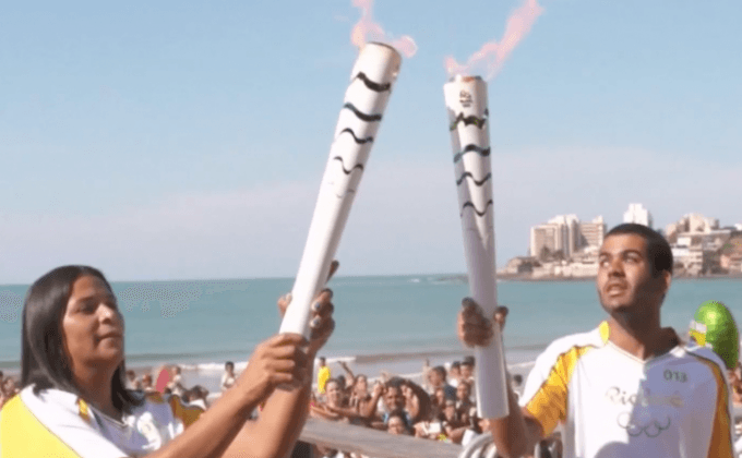 วิ่งคบเพลิงโอลิมปิกทั่วบราซิล