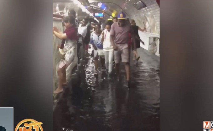 น้ำท่วมรถไฟใต้ดินฝรั่งเศส