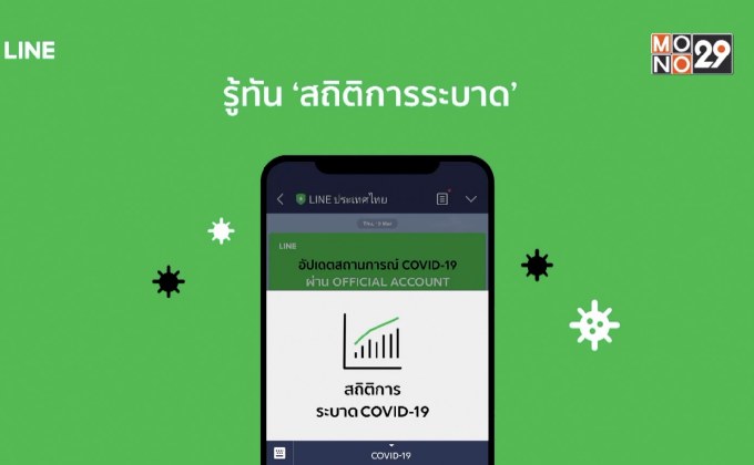 LINE ประเทศไทย เข้าถึงทุกข้อมูลโควิด-19