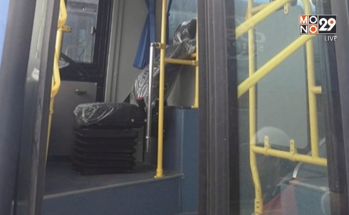 รถเมล์เอ็นจีวีโดนทุบ ก่อนส่งมอบ ขสมก.