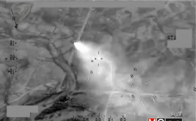 อิรักเผยภาพโจมตีขบวนรถกลุ่ม IS