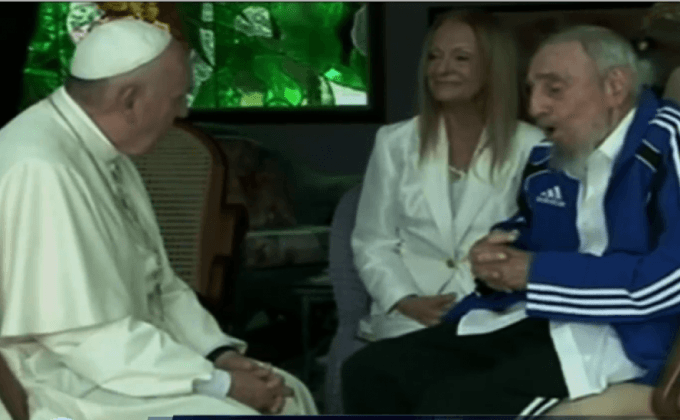 “โป๊บ” ทรงพบ “ฟิเดล คาสโตร”