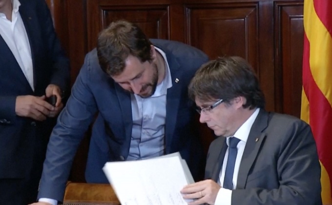 แคว้นกาตาลุญญาเตรียมลงประชามติแยกตัวจากสเปน