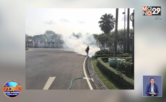 ฆ่าเชื้อทั่วทำเนียบฯ ป้องกันโควิด-19