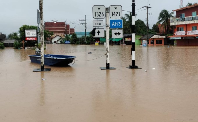 ฝนถล่มเชียงราย น้ำป่าหลากท่วมฉับพลัน พญาเม็งราย-เวียงชัย