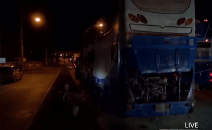 ไฟไหม้รถทัวร์ จ.ขอนแก่น