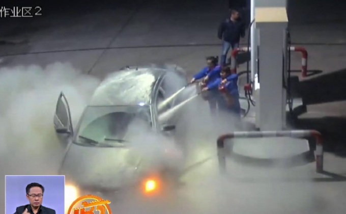 เด็กปั๊มในจีนรับบทนักดับเพลิงจำเป็น