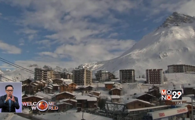 หิมะถล่มบริเวณสกีรีสอร์ทในฝรั่งเศส