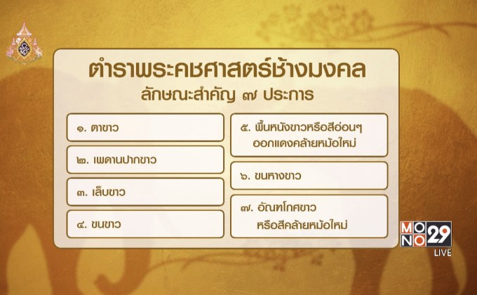 เตรียมน้อมเกล้าฯ ถวายช้างมงคลคู่พระบารมี ร.10