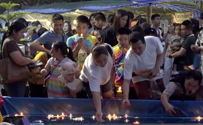 บรรยากาศเทศกาลลอยกระทง