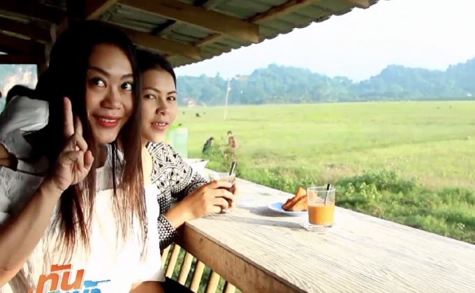 อาหารเช้าริมธารชมทุ่ง ราคาหลักสิบ วิวหลักล้าน