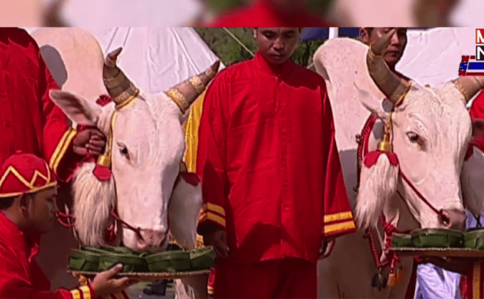 พระราชพิธีพืชมงคลจรดพระนังคัลแรกนาขวัญ