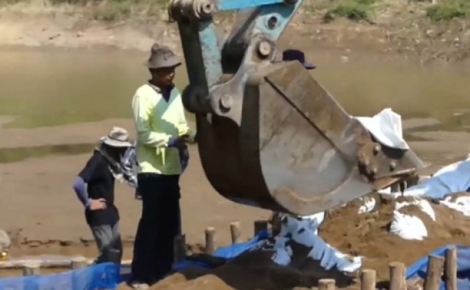 ทำแนวกั้นน้ำยมไว้ใช้ในหน้าแล้ง