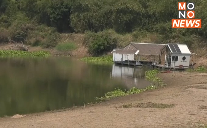 “ลำน้ำมูล” แห้งขอด สันดอนดินเนินทรายโผล่ ชาวบ้านหวั่นเดือดร้อน