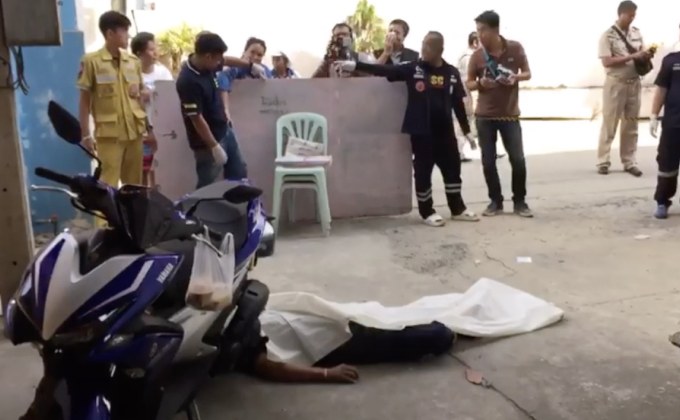 สามียิงภรรยาก่อนฆ่าตัวตายต่อหน้าลูก จ.นนทบุรี