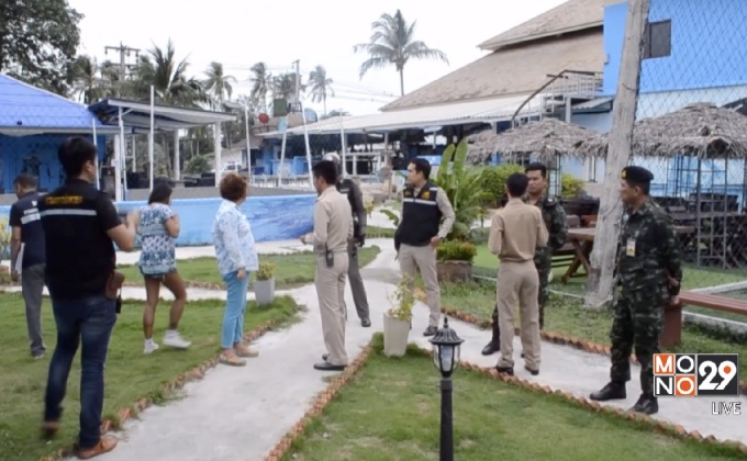 ตรวจที่พักเถื่อนบนเกาะพะงัน จ.สุราษฎร์ธานี