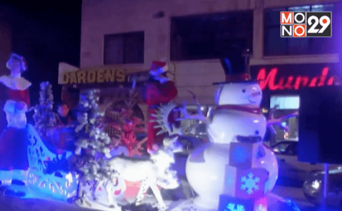 ปาเลสไตน์แห่ขบวนพาเหรดคริสต์มาส