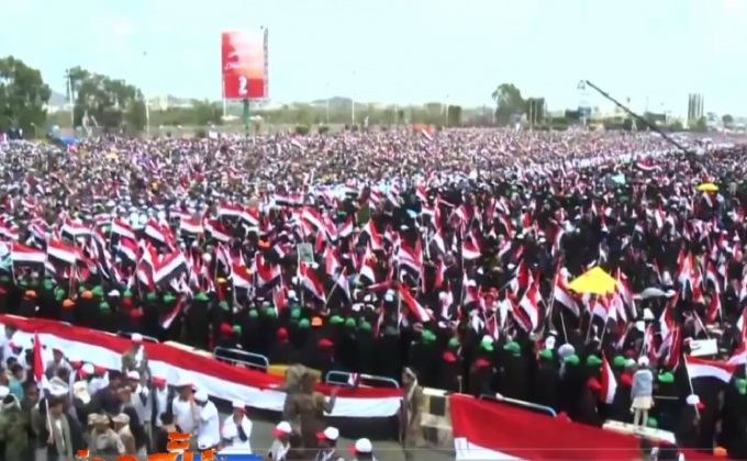 เยเมนชุมนุมครบรอบ 2 ปี สงครามกลางเมือง