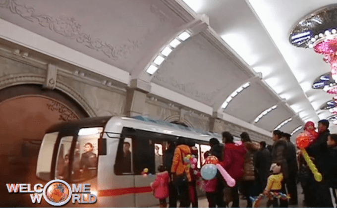 เกาหลีเหนือเปิดบริการรถไฟใต้ดินขบวนใหม่