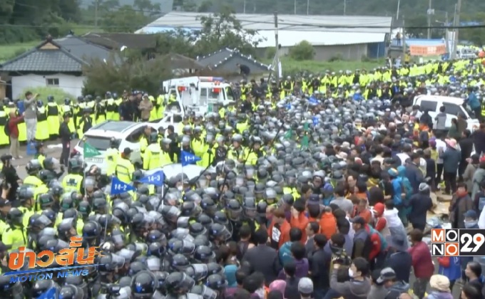 ชาวเกาหลีใต้ประท้วงต่อต้านระบบ THAAD