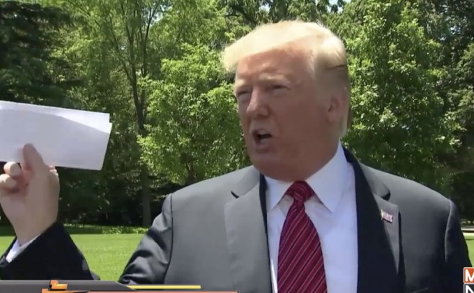 ทรัมป์เผยข้อตกลงการเข้าเมืองกับเม็กซิโกโดยบังเอิญ