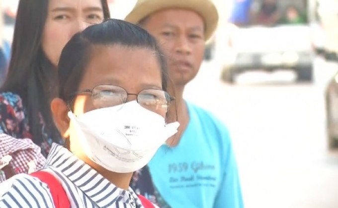 อากาศลอยตัวมีลมพัดทำฝุ่นพิษจางลง