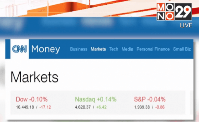 ดัชนีดาวโจนส์ปิดลบ 17.12 จุด