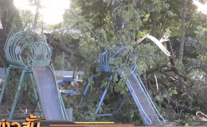 พายุพัดบ้าน และโรงเรียนเสียหาย จ.พิจิตร