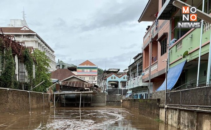 กลาโหมยันคุมสถานการณ์น้ำแม่สายได้ – ทหารช่างลงพื้นที่ก่อนน้ำมา