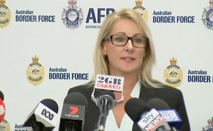 ตำรวจออสเตรเลียแถลงข่าวจับกุมคดียาเสพติด