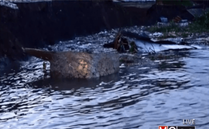 แนวเขื่อนวัดพังรถ-เศียรพระจมน้ำ