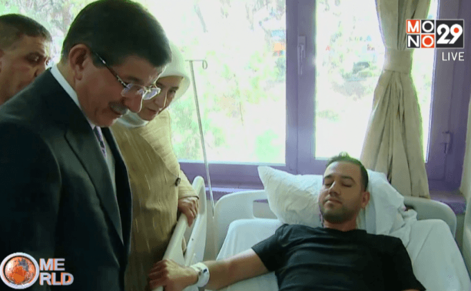 นายกฯ ตุรกีเยี่ยมผู้บาดเจ็บจากเหตุวางระเบิด