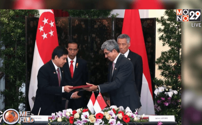 ผู้นำสิงคโปร์-อินโดฯ ลงนามข้อตกลง 3 ฉบับ