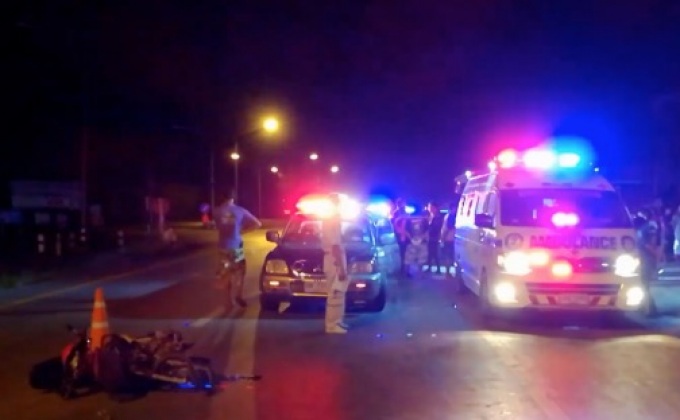 รถตู้ชนจักรยานยนต์เต็มแรงเสียชีวิต 1 คน