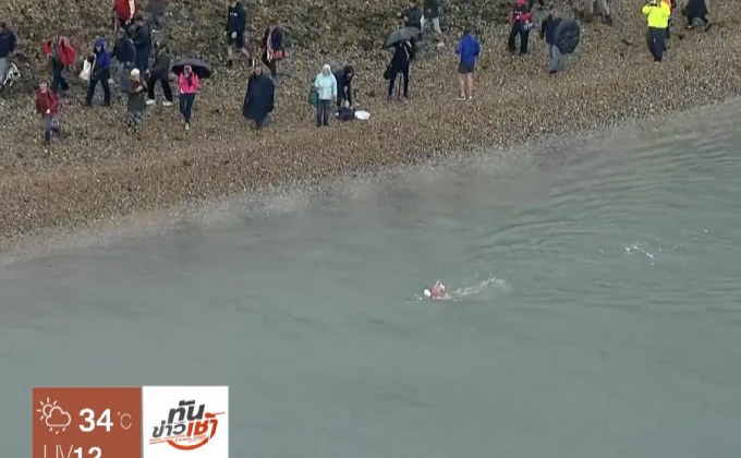 หนุ่มอังกฤษว่ายน้ำ 530 กม.ปลุกสำนึกอนุรักษ์ทะเล