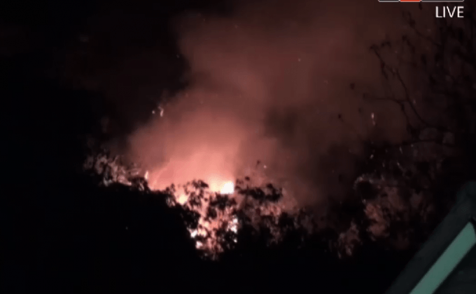 ไฟไหม้ป่าบนภูเขานครนายก กว่า 1,000 ไร่