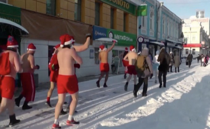 ทีมนักวิ่งท้าความหนาวในรัสเซีย