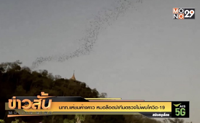 นทท.แห่ชมค้างคาว หมอล็อตนำทีมตรวจไม่พบโควิด-19