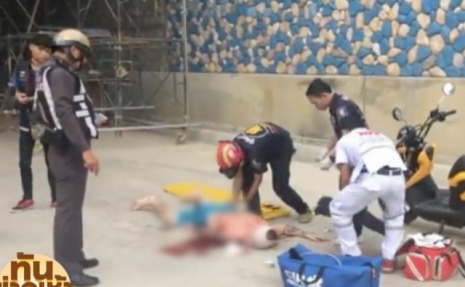 หนุ่มฟินแลนด์  สติแตกกระโดดอุโมงค์ลอดพัทยาเจ็บสาหัส