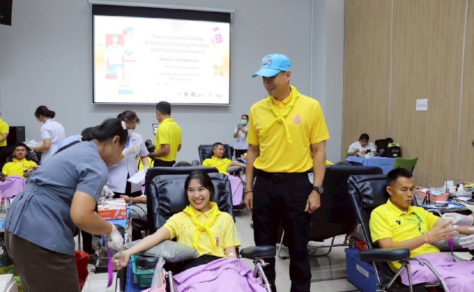 “ผบช.ศ. นำทีมจิตอาสา เราทำความความดีด้วยหัวใจ ร่วมบริจาคโลหิตถวายเป็นพระราชกุศล”