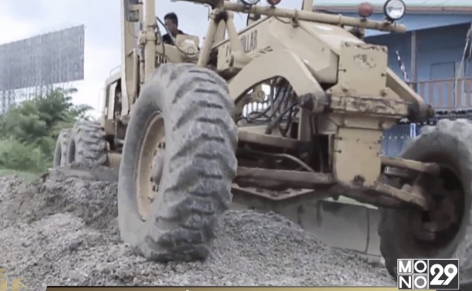 เสริมหินคลุกป้องกันน้ำท่วม จ.นครสวรรค์