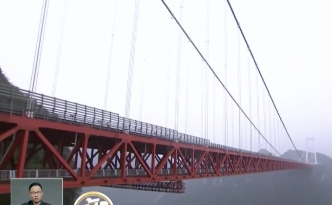 สะพานแขวนกลางเมฆในจีน