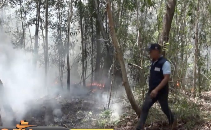 คุณภาพอากาศพื้นที่ไฟป่า จ.สงขลา อยู่ระดับปานกลาง