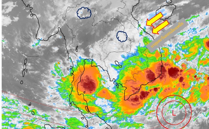 ภาคใต้มีฝนตกหนักบางแห่ง – กทม. ปริมณฑลมีฟ้าคะนอง