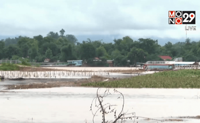 ระดับน้ำโขงในเชียงแสน จ.เชียงราย ลดลง