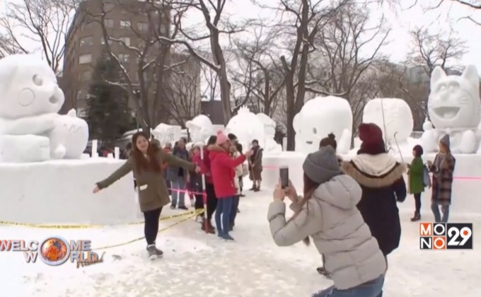 เทศกาลหิมะในเมืองซัปโปโรของญี่ปุ่น
