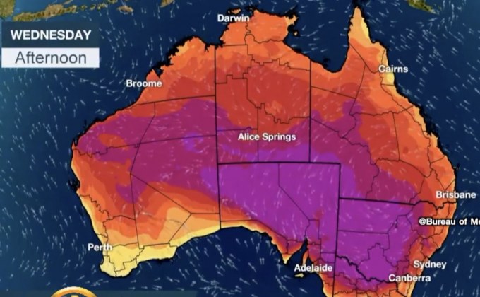 ออสเตรเลียเตือนภัยคลื่นความร้อน