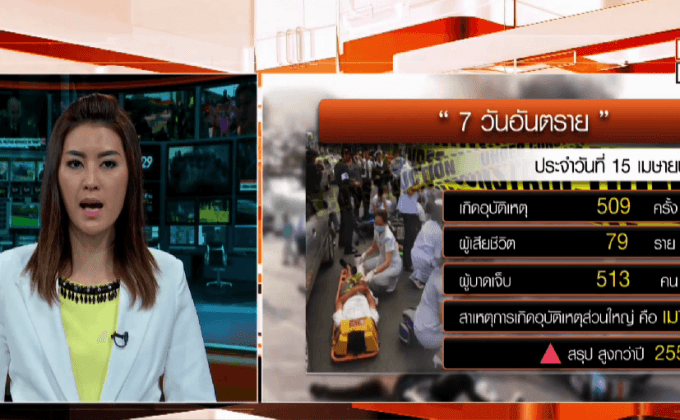 สรุป 7 วันอันตราย เทศกาลสงกรานต์ วันที่ 5