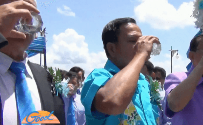 น้ำประปาดื่มได้ที่ตลาดอินโดจีน จ.มุกดาหาร