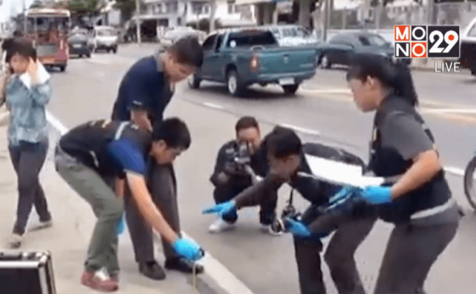 พฐ. ตรวจจุดเกิดเหตุนักธุรกิจรับเหมาเสียชีวิต